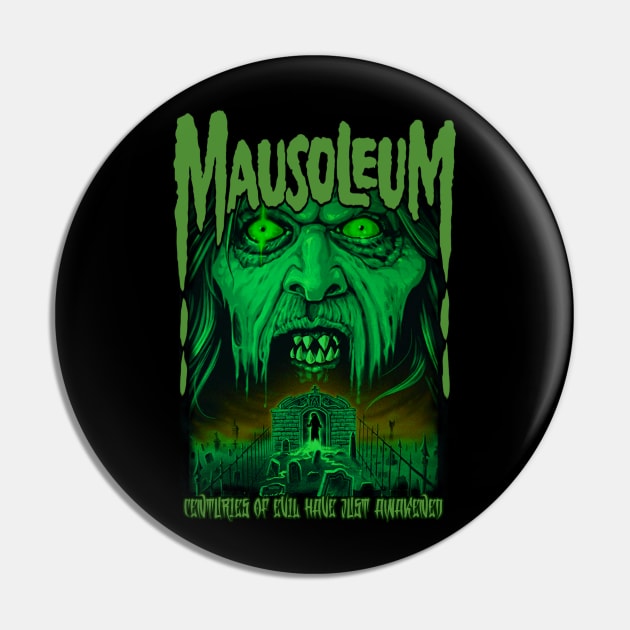 Mausoleum, Classic Horror, (Version 3) Pin by The Dark Vestiary