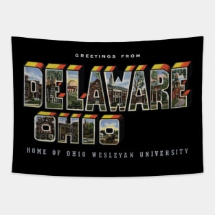 Greetings from Delaware Ohio Tapestry