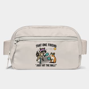 That One Friend Funny Pickleball raccoon & guinea pig meme Bag