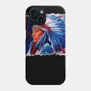 Native American Chief Oil Splash 35 Phone Case