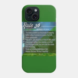 40 RULES OF LOVE - 36 Phone Case