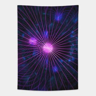 Star String Galaxy, Digital Abstract Artwork Tapestry