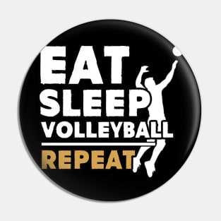 Eat sleep volleyball repeat Pin