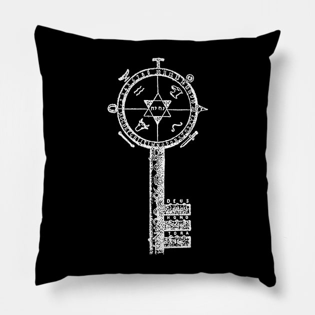 Eliphas Levi -- The Key Of Mysteries -- Occultist Design Pillow by CultOfRomance