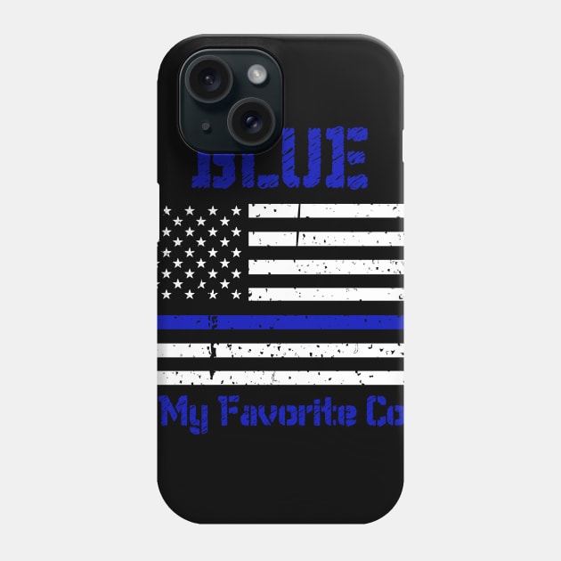 This Blue Line Police Phone Case by TriHarder12