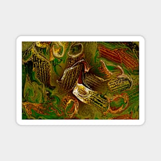 Natural Abstract Collage Magnet