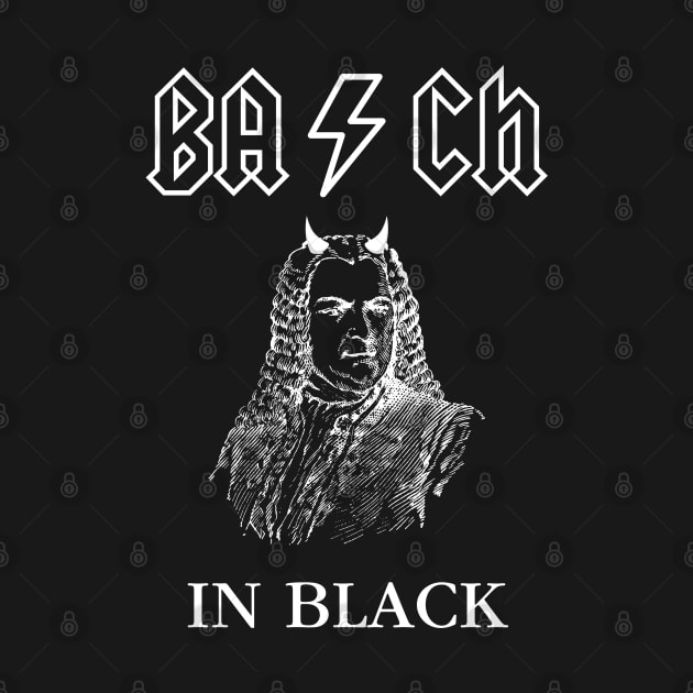 Bach In Black by Kenny The Bartender's Tee Emporium