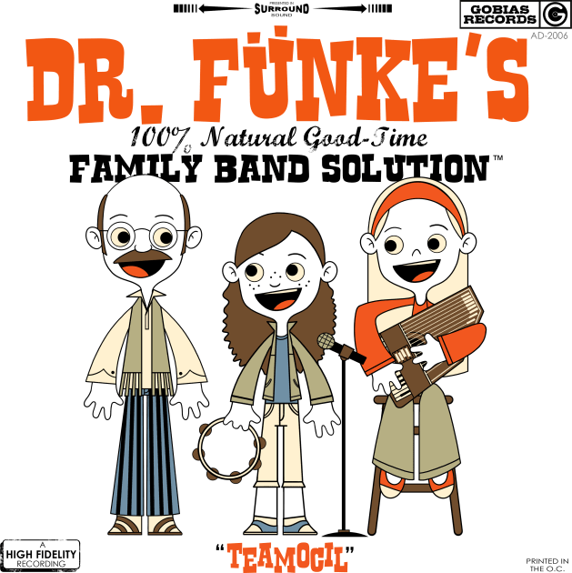 Dr. Fünke's 100% Natural Good-Time Family Band Solution Kids T-Shirt by Jo3bot