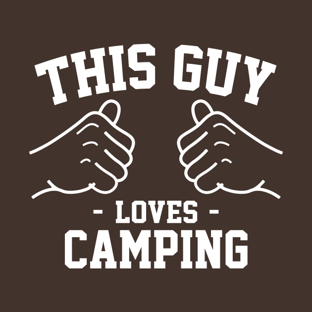 This guy loves camping by Lazarino