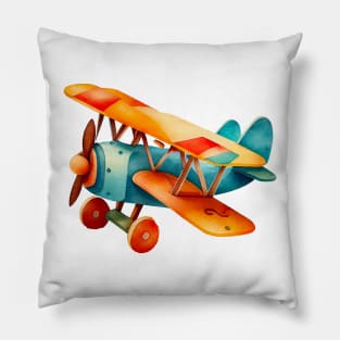 Watercolor Children Toy #1 Pillow