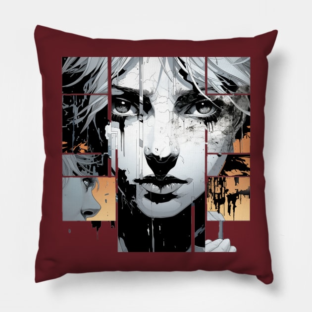 Panel Art Pillow by Jason's Finery