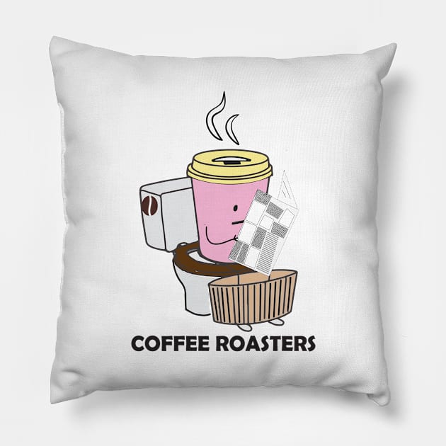 funny coffee roasters Pillow by AA