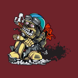 Zombie and scooter T-Shirt