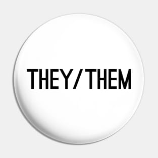 They Them CAPS Black Pin