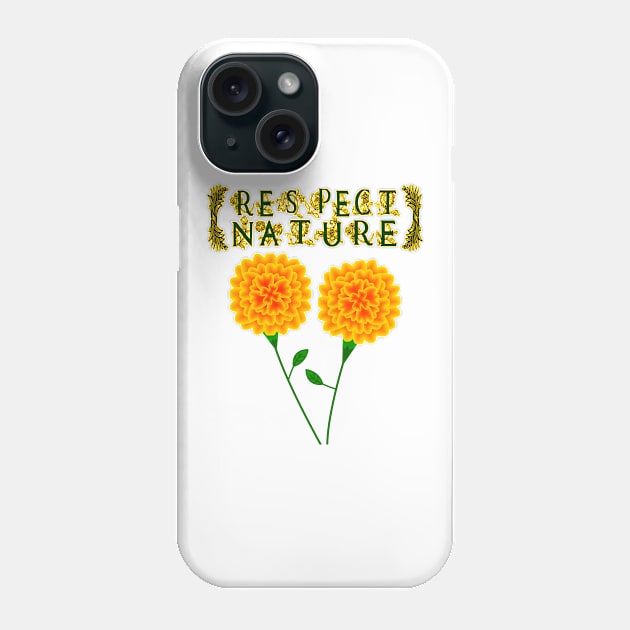 Respect Nature Phone Case by MoMido