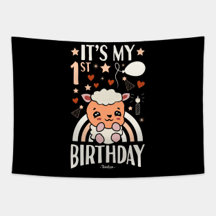 It's My 1st Birthday Sheep Tapestry