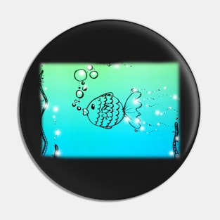 Fish Underwater Doodle Pin