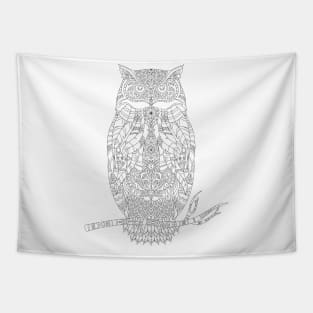 colorful owl line art idea Essential Sticker Tapestry