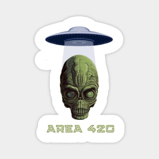 Alien Area 420 Kush Zone Magnet