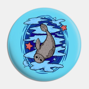 Cute Seal Pin