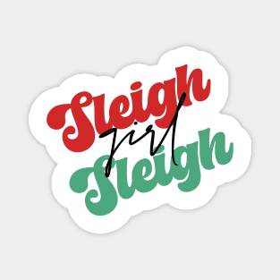 Sleigh Girl Sleigh Magnet