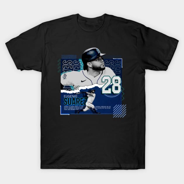 Rinkha Eugenio Suarez Baseball Paper Poster Mariners T-Shirt