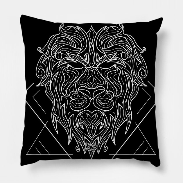 Leo Zodiac Sign Pillow by simplecreatives