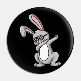 Dabbing Bunny Pin