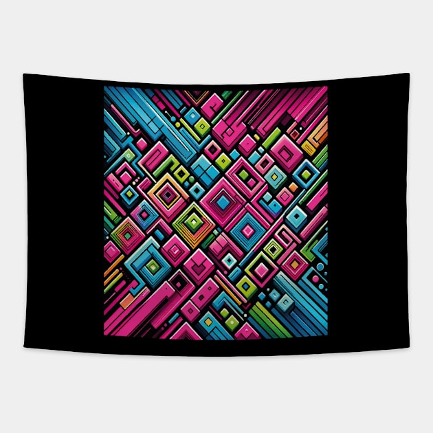 Abstract Geometric Pattern Tapestry by SARKAR3.0