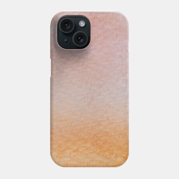 Gradient watercolor - orange and living coral Phone Case by wackapacka