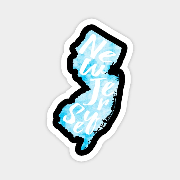 Blue New Jersey Magnet by lolosenese