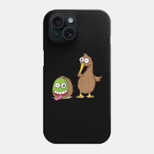 Rotate kiwivogel and kiwifruit Phone Case