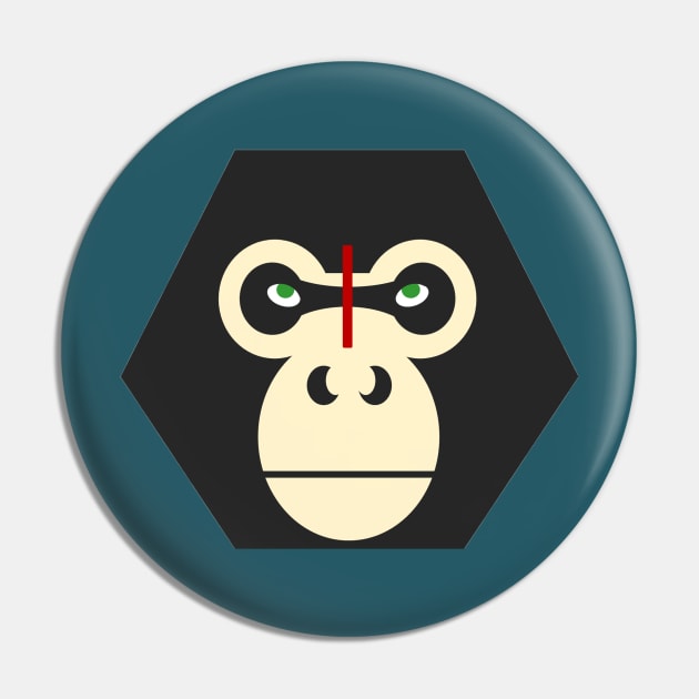 Planet of the Primates Caeser Pin by chriswig