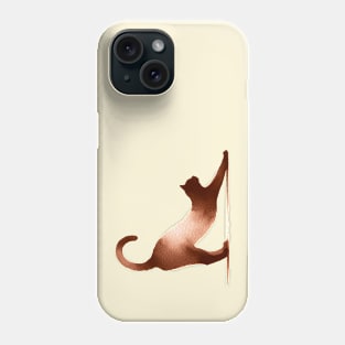 stretching cat Phone Case