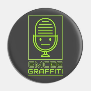 Emcee Graffiti Logo Pin