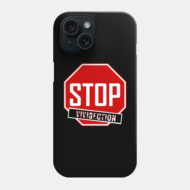 STOP Vivisection Phone Case by TJWDraws