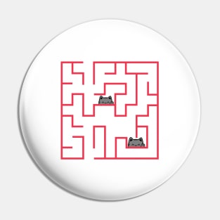 Cat Maze Pin