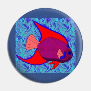 A Large Marine  Angelfish Pin