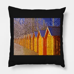 Wooden houses Pillow