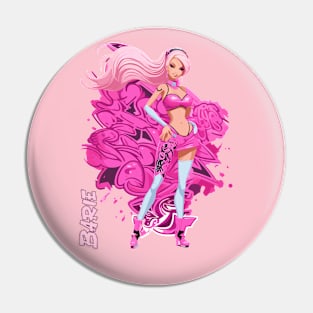 graffiti-style barbie Pin