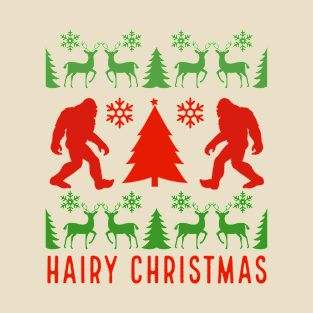 Hairy Christmas Funny Bigfoot T-Shirt