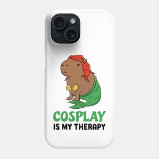 Cosplay is my therapy Capybara Mermaid Phone Case