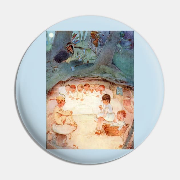 The House Under the Ground - Peter Pan and Wendy, Mabel Lucie Attwell Pin by forgottenbeauty