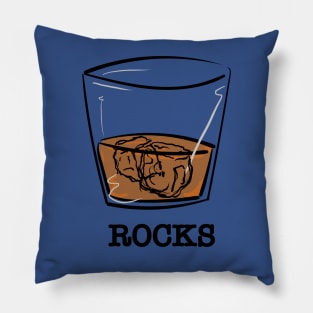 Whiskey Rocks Pillow