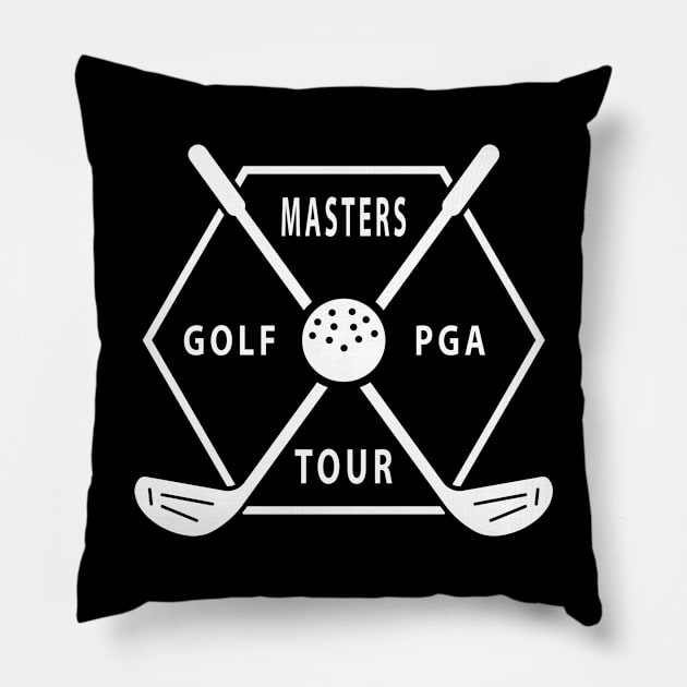 MASTERS GOLF Pillow by canzyartstudio