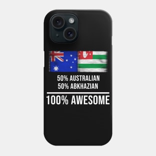 50% Australian 50% Abkhazian 100% Awesome - Gift for Abkhazian Heritage From Abkhazia Phone Case