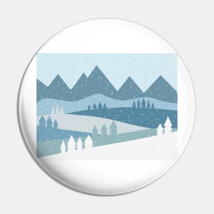 Snowing in the mountains Pin