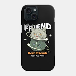 cute cat friend Phone Case