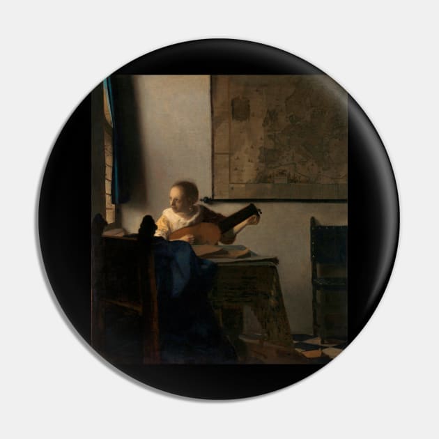 Young Woman with a Lute (ca.1662–1663) by Johannes Vermeer. Pin by Rosettemusicandguitar