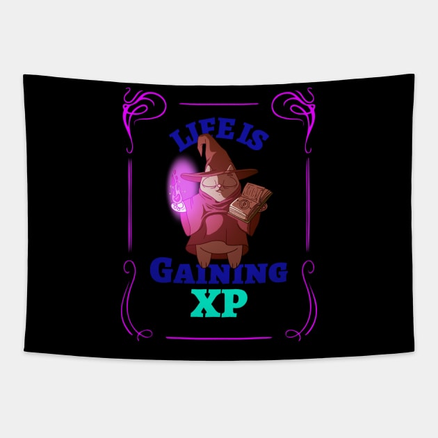 Life is Gaining XP Tapestry by MackARTee